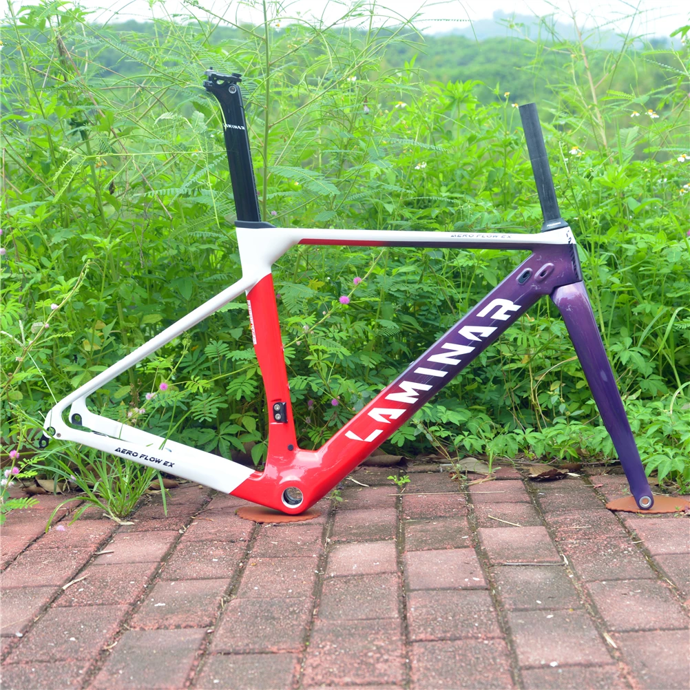 Best LAMINAR AERO FLOW High rigidity Carbon fiber Disc brake ROAD Frame UCI Authentication 3
