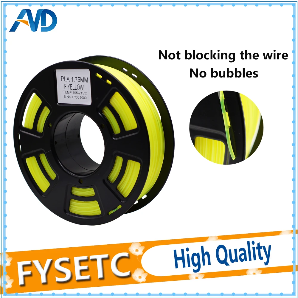 1.75mm 1KG PLA/ABS Filament 1.75 pla/abs Filament Fluorescent yellow Color Printing Materials For 3D Printer Exturder /3d Pen 1.75mm 1KG PLA/ABS Filament 1.75 pla/abs Filament Fluorescent yellow Color Printing Materials For 3D Printer Exturder /3d Pen