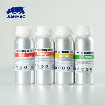

WANHAO 405NM UV Photopolymer Resin for D7 SLA DLP 3D Printer New Aluminium 250ml 500ml 1000ml bottle 8 colors for choose
