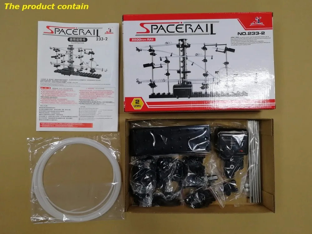 Spacerail(#233-2) космический рельс для начинающих, игрушки для самостоятельной сборки, детские игровые горки для помещений, подарок для мальчиков, модельное здание