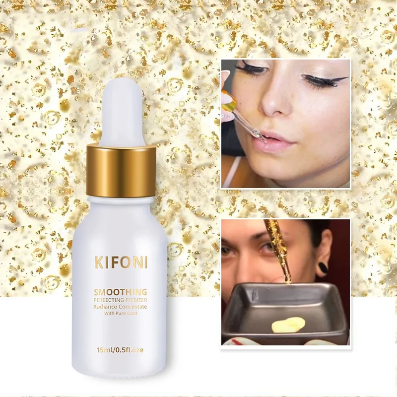 Women Make Up Oil 24k Rose Gold Skin For Face Essential Oil Before Primer Foundation Moisturizing Face Oil Anti-aging