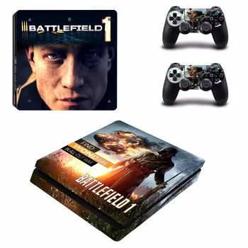 

Game Battlefield 1 PS4 Slim Skin Sticker For Sony PlayStation 4 Console and 2 Controllers PS4 Slim Skins Sticker Decal Vinyl