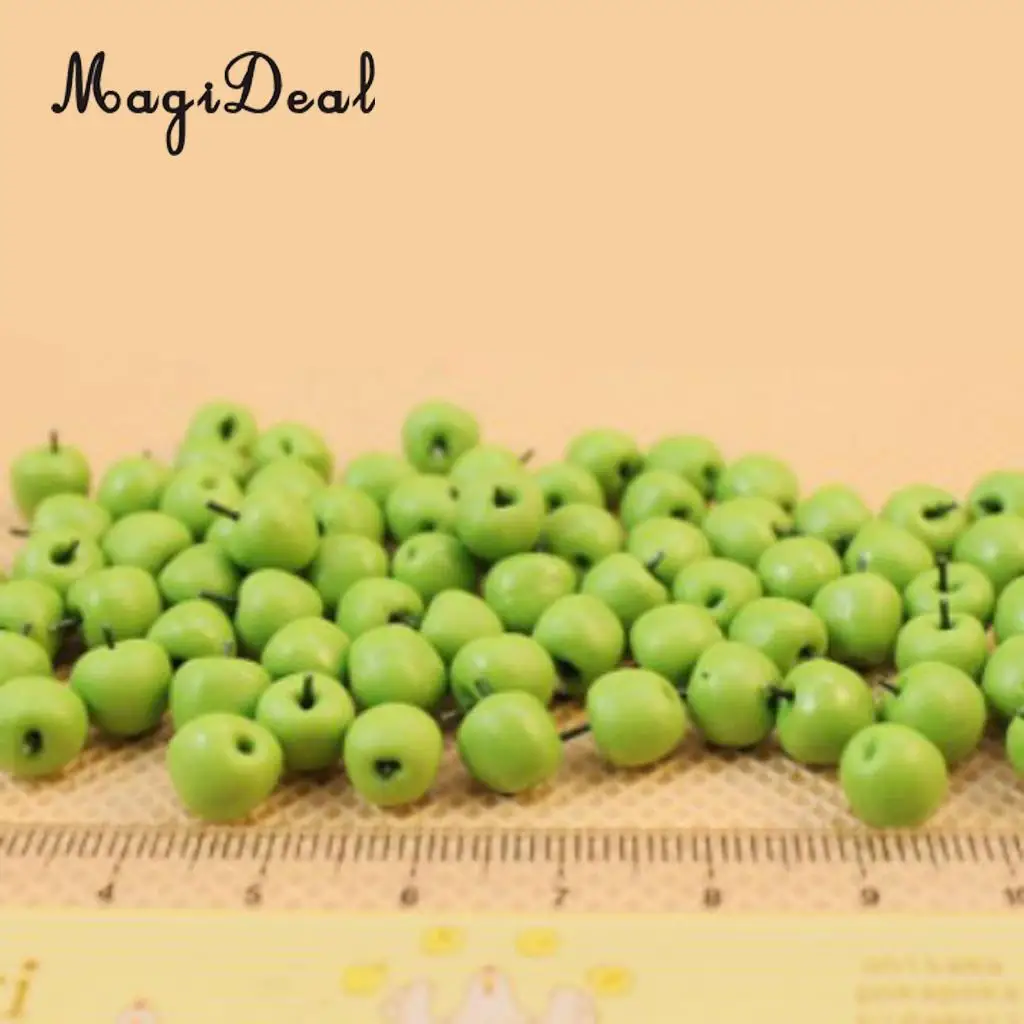 10Pcs/Lot Simulation Polymer Clay 1:12 Dollhouse Miniature Fruits Food Kitchen Restaurant Living Room Decoration Children Toys