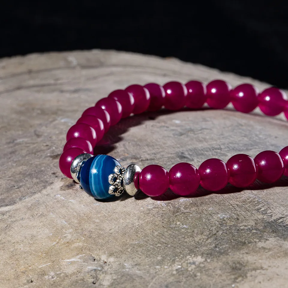 Trendy Natural Stone Tiger Eye Beads Bracelet High Quality Charm Round Beaded  Elasticity Rope Bracelets Jewelry For Men Women (38)