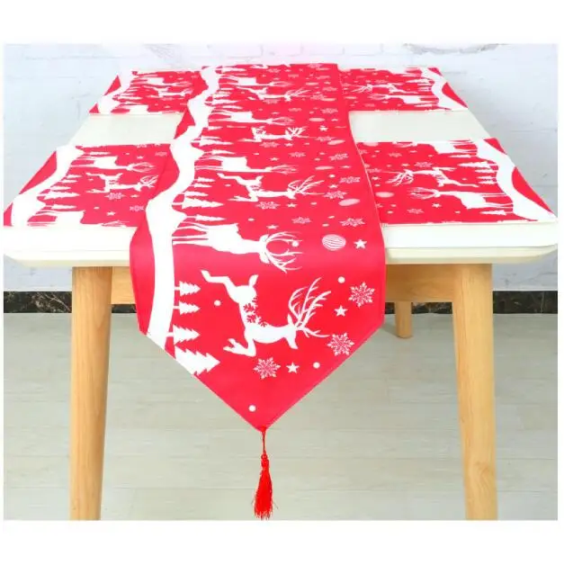 

Tablecloth Table Runner Tables Cloth Kitchen Christmas Xmas Home Party NEW YEAR