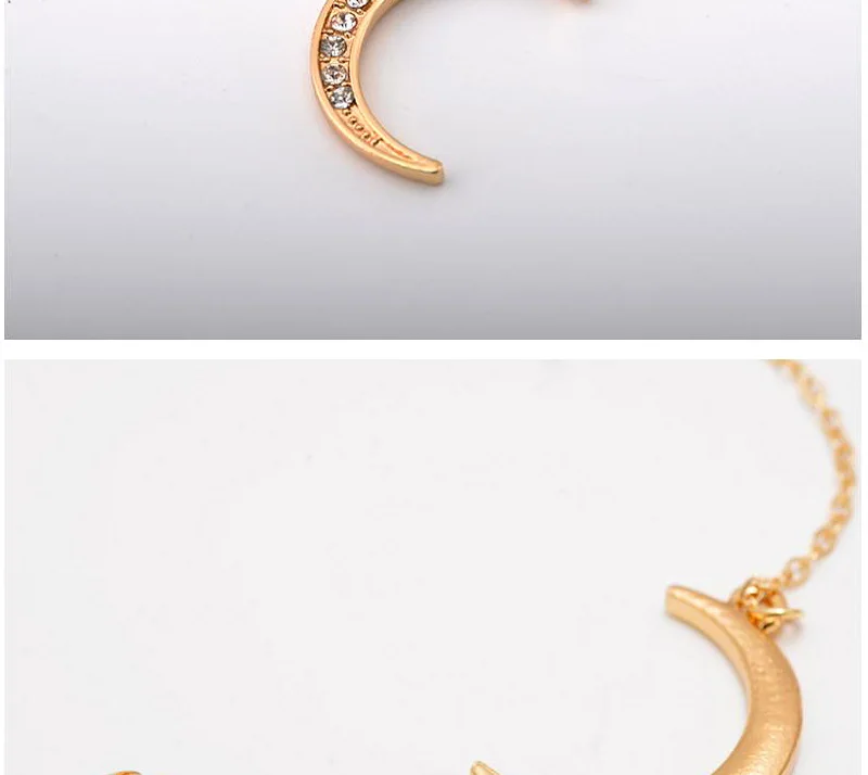 Модное этническое ожерелье с кристаллами и Луной для женщин, золотого цвета, панк воротник, колье, колье, массивное ожерелье Maxi, ювелирные изделия
