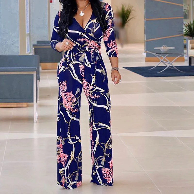 2018 Fashion Embroidery Lace Patchwork Sexy Jumpsuit Women