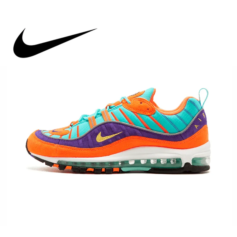 

Original Authentic Nike Air Max 98 QS CONE Men's Running Shoes Sport Outdoor Breathable Sneakers 2018 New Arrival 924462-800