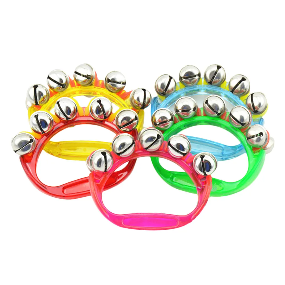 Surwish 1pcs Plastic Rhythm Band Wrist Bells Baby Kids Musical