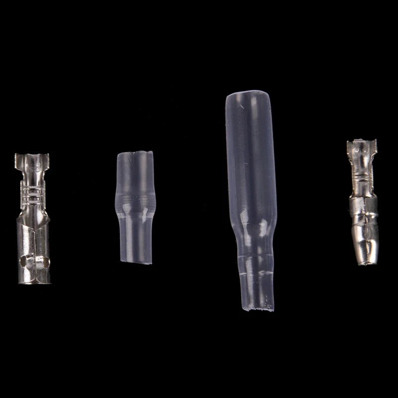 10 Sets Bullet Terminal Car Electrical Wire Connector Pin Set  Female + Male + Sheath Diameter 3.5mm