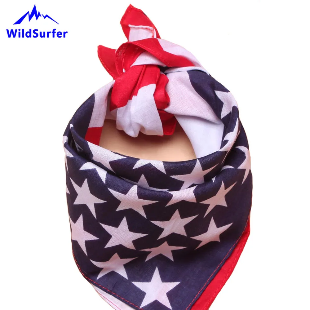 WildSurfer Flag Bandana Running Scarf Cycling Balaclava Cotton Headwear Headband Adult Fishing Mask Hiking Gaiter Scarves FJ04