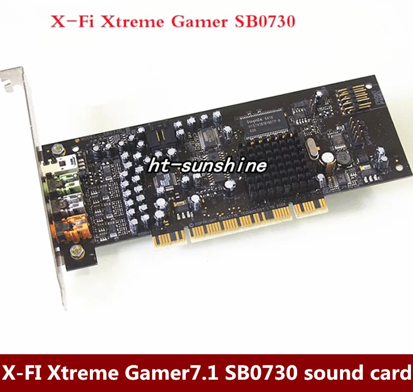 Оригинальная разборка X FI звуковая карта Xtreme Gamer7.1 SB0730 поддерживает WIN7 100% работает