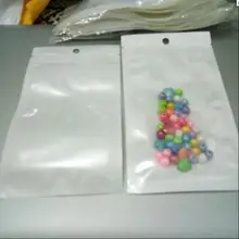 200 pcs 10 tipos tamanhos Branco/varejo Claro com zíper reutilizável saco de fone de ouvido USB saco de Comida de plástico saco de Café presente sacos de embalagem de jóias
