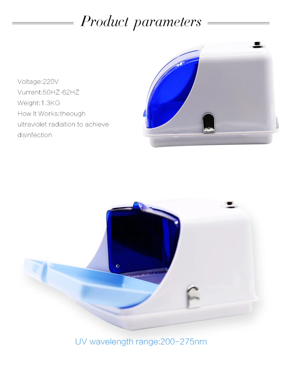 1 UV Sterilizer, Nail Art ,Nails Sterilizer ,Manicure ,Nail Tools ,Machine, UV Disinfection, Sterilizer Box ,Sterilizer , (7)