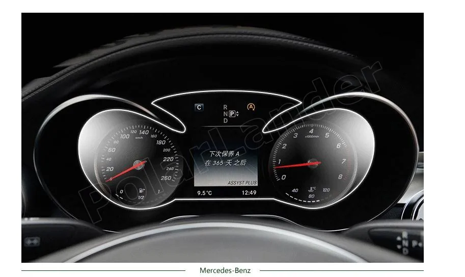 Лучшее качество для M-ercedes B-enz GLK GLC New C E class GLA dashboard Модифицированная Автомобильная наклейка защитное украшение