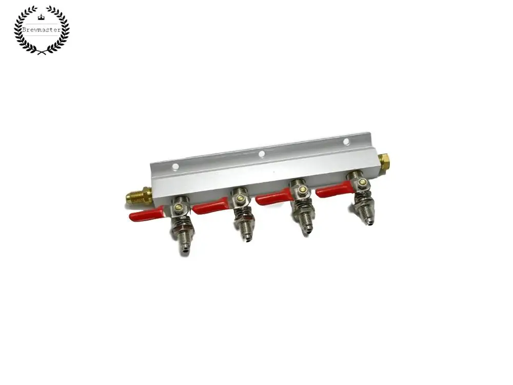 Billig GAS LINIE VERTEILER SPLITTER 4 MÖGLICHKEITEN (MFL GEWINDE) hause brauen