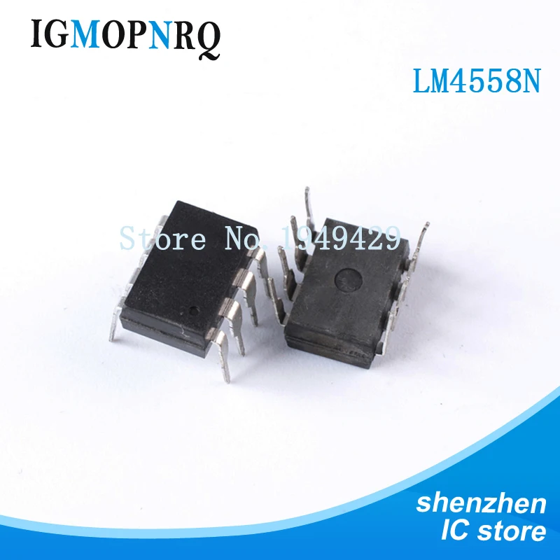 10 шт. LM4558N LM4558 DIP-8 4558 DIP-8 в IC