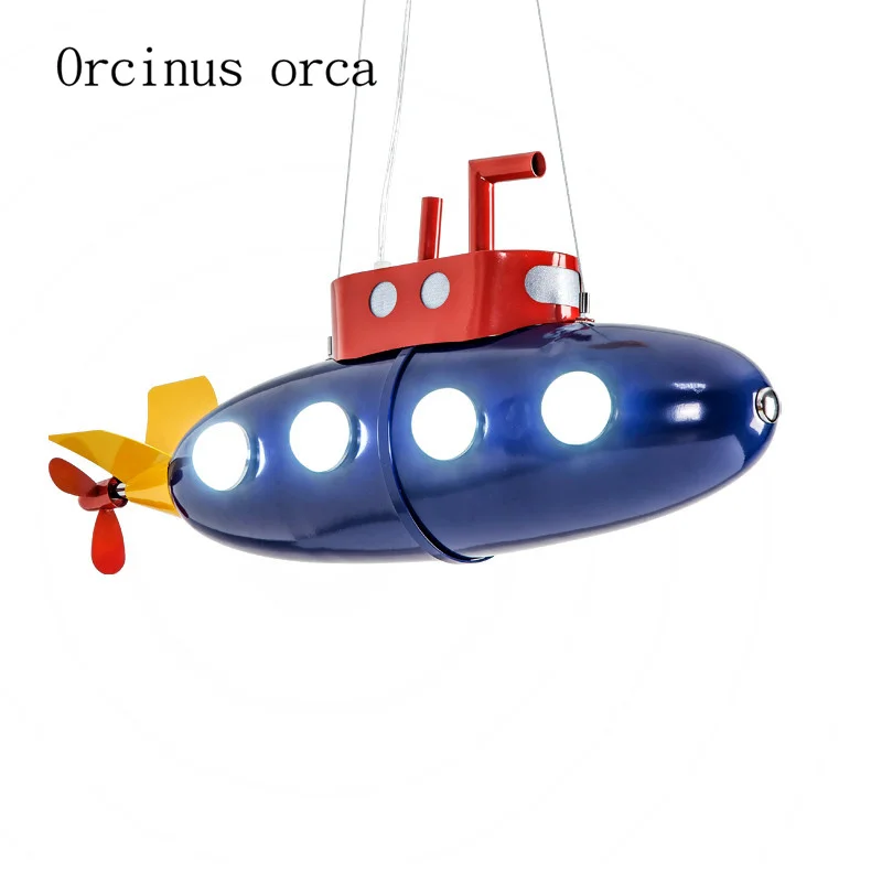 

Industrial wind submarine chandelier boy bedroom children's room lamp modern creative cartoon pendant lamp free shipping