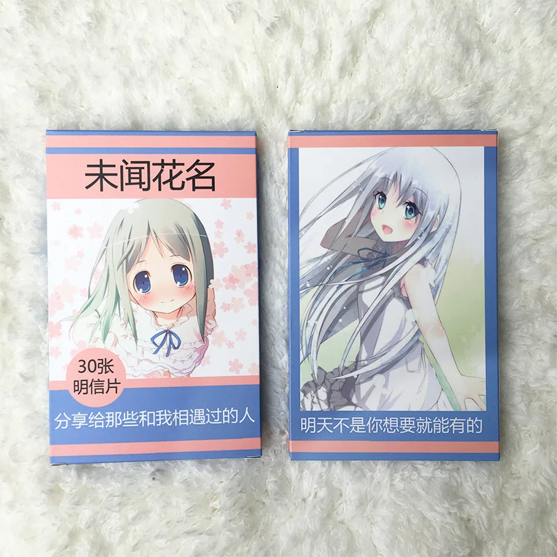 

30 Sheets/Set Anime Anohana:The Flower We Saw That Day Paper Postcard Collection Card/Greeting Card Gift Card