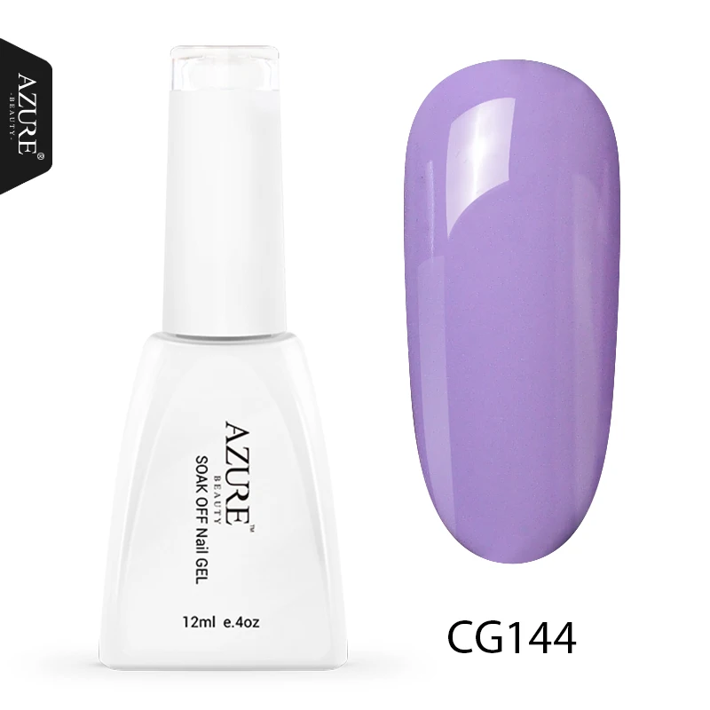 Azure beauty 12 мл УФ-гель для ногтей 60 цветов новейший светодиодный лак для ногтей впитывающий Полупостоянный светодиодный лак эмалевый гель - Цвет: CG144
