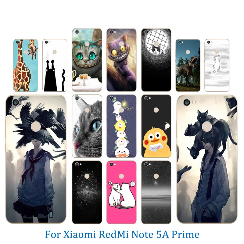 Для Xiaomi Redmi Примечание 5A Prime силиконовый чехол для телефона с рисунком отпечатков