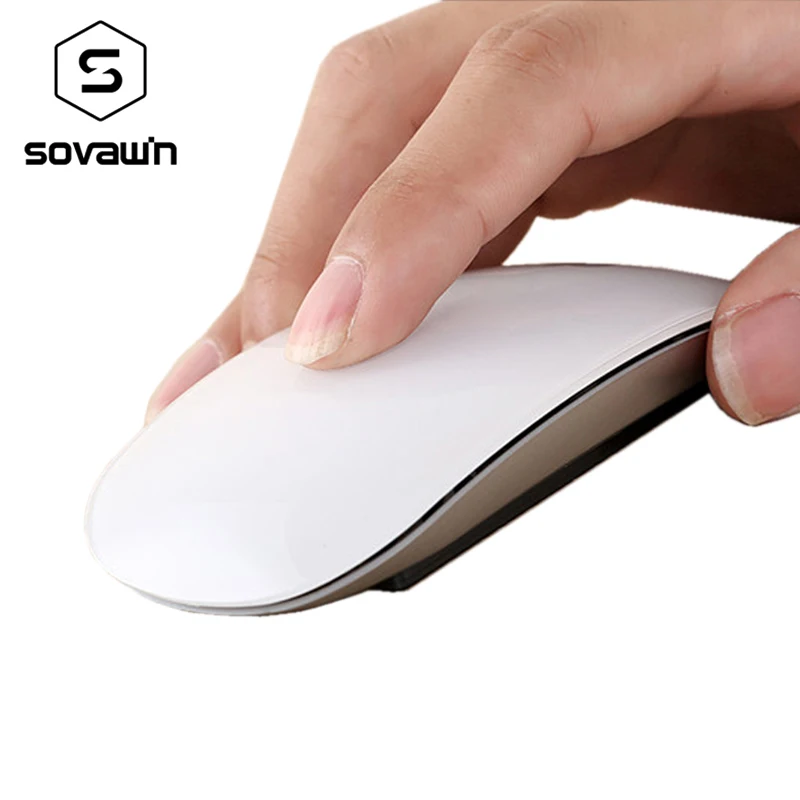 

Ergonomic USB Wireless Slim Mouse Touch Stripe Scroll Magic 2.4G 1200 DPI Optical Mini Mice for Apple Laptop Desktop PC