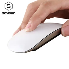 Usb ergonómico ratón inalámbrico delgado raya de desplazamiento táctil magia 2.4g 1200 dpi optical mini ratones para apple portátil de escritorio pc