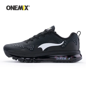 

ONEMIX 2018 NEW Arrive Men Running Shoes Black White Man Jogging Sport Sneakers for Outdoor Walking Shoe Run Comfortable