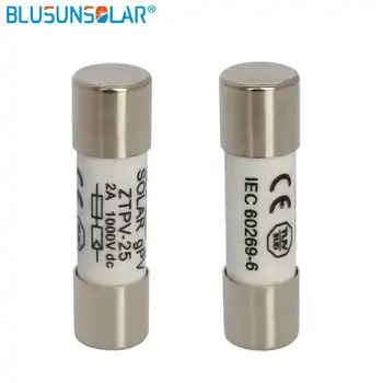 100 pcs/lot 1000V DC Safety Fuse 2/3/4/5/8/10/12/15/20A Fusible 10x38MM gPV Solar PV Fuse