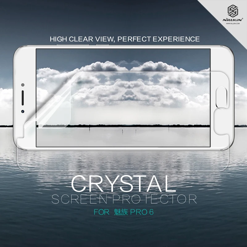 

Nillkin For Meizu Pro 6 Super Clear Anti- fingerprint screen protector for For meizu pro 6 free shipping