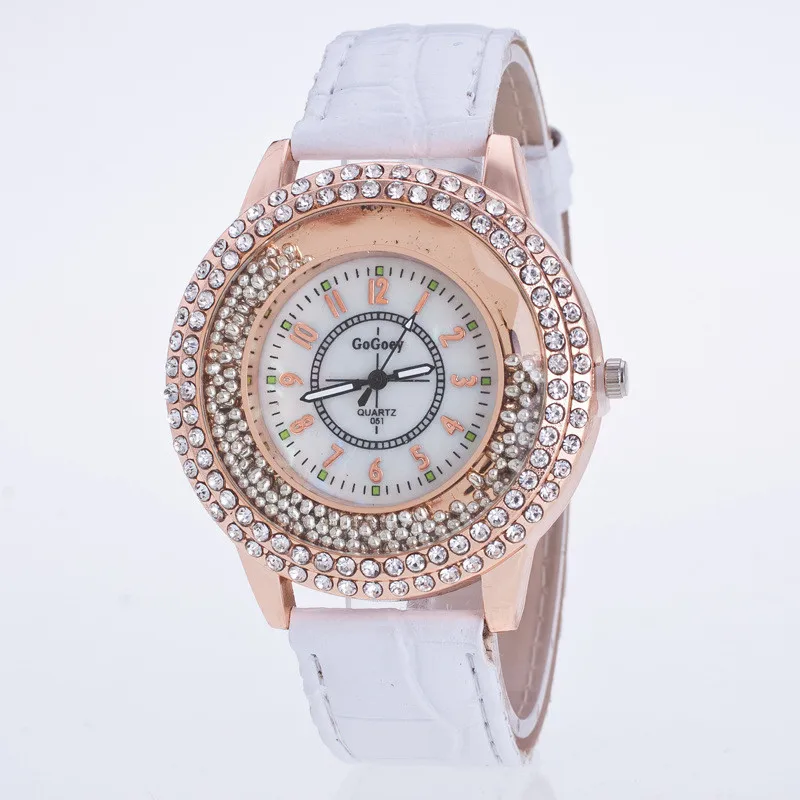 2018 Новая мода Роскошный кожаный чехол женские часы кварцевые часы подарок кварцевые женские часы