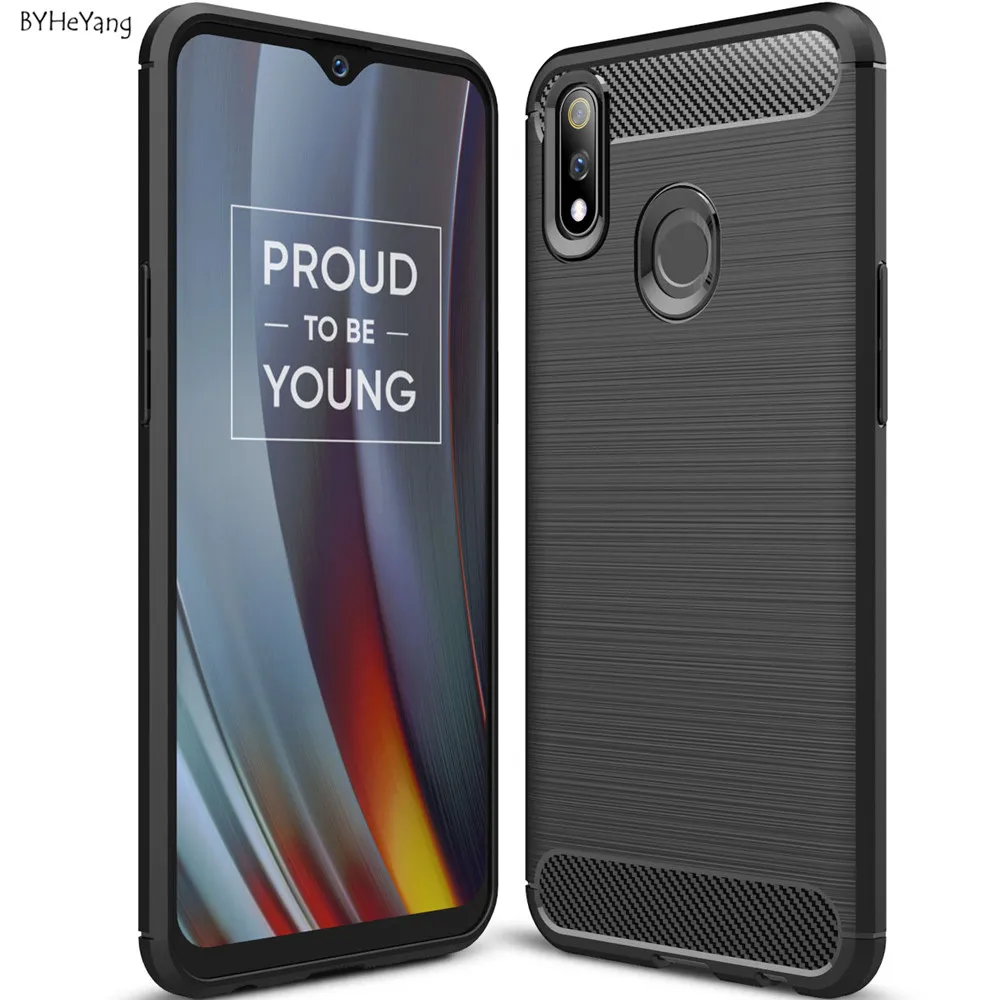 Чехол для OPPO Realme 3 Pro чехол телефона из мягкого силикона и ТПУ с текстурой