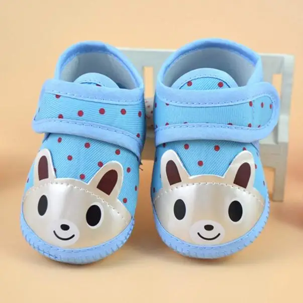 

Newborn Girl Boy Soft Sole Crib Shoes Casual First Walkers Toddler Shoes Canvas Sneaker Hook&Loop Shoes @45