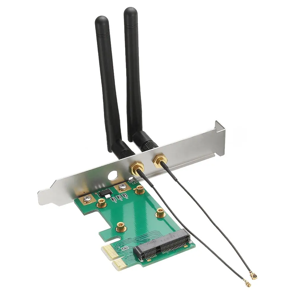 300 Мбит/с Настольный ПК беспроводной Wifi PCI-E сетевой ключ карта 802,11 N + 2 антенны