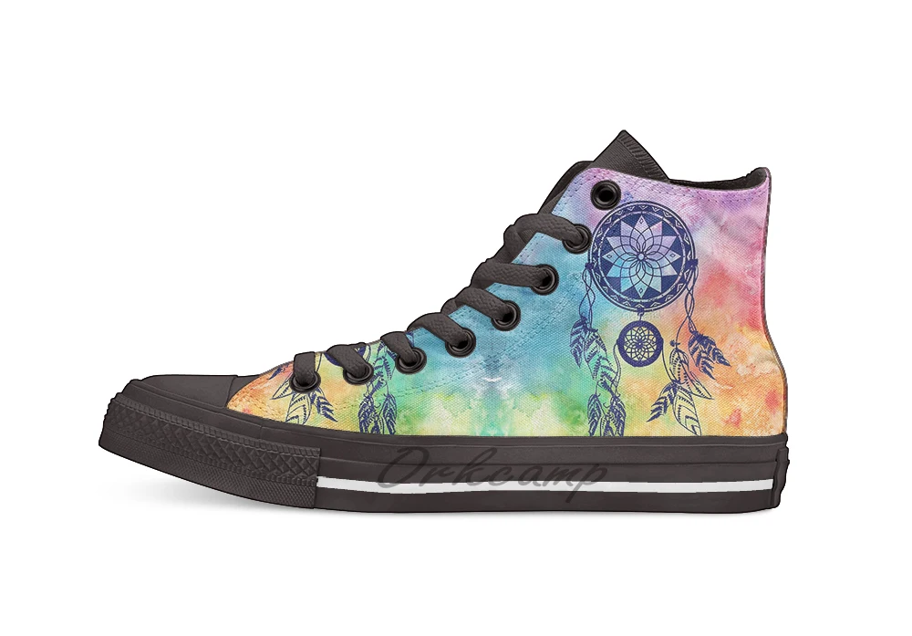 

Dreamcatcher Unisex High Top Canvas flat Casual Custom shoes Drop Shipping