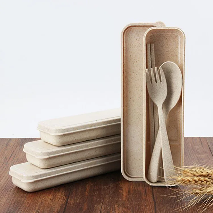 Высокое качество экологически чистый Новый 1 Набор многоразовых ложек вилка для