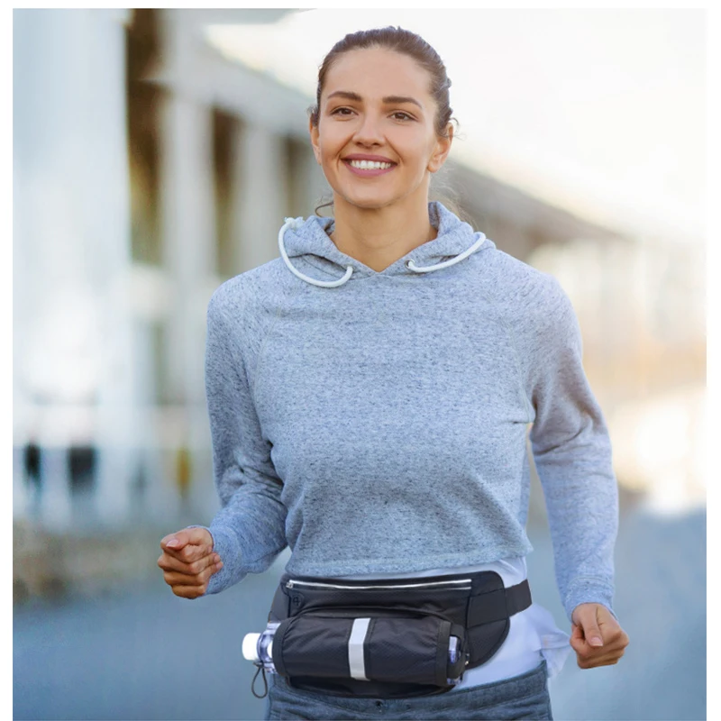 

RFID Nylon Multi-function Waterproof Anti-theft Card Unisex Waist Bag for Men Women Free Shipping