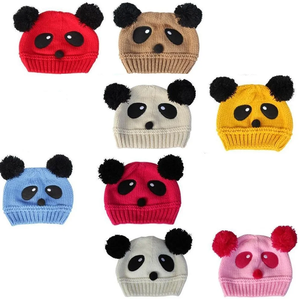 panda knit hat