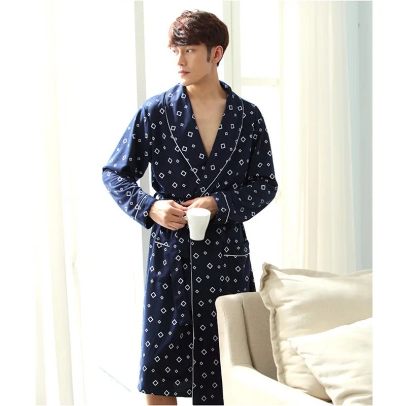 

2019 new Pyjama Homme Bath Robe Men Mens Robes Long Mens Bath Robe Ropao Masculino 357
