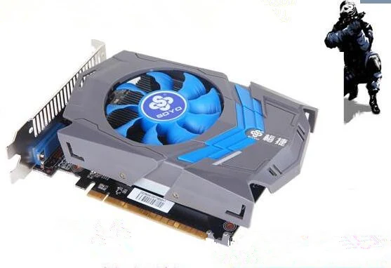 Free Shipping for Soyo GTX650 1G DDR5 128bit game graphics card used original
