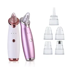 Электрический удаления угрей перезаряжаемый 5 пор вакуум всасывания Эргономика Алмазная дермабразия лица набор инструментов для уборки