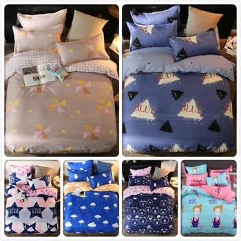 

Full King Queen Twin Double Single Size 3/4 pcs Bedding Set Duvet Cover Bedsheet Pillowcase Kids Bedlinen 1.5m 1.8m 2m Bed Linen