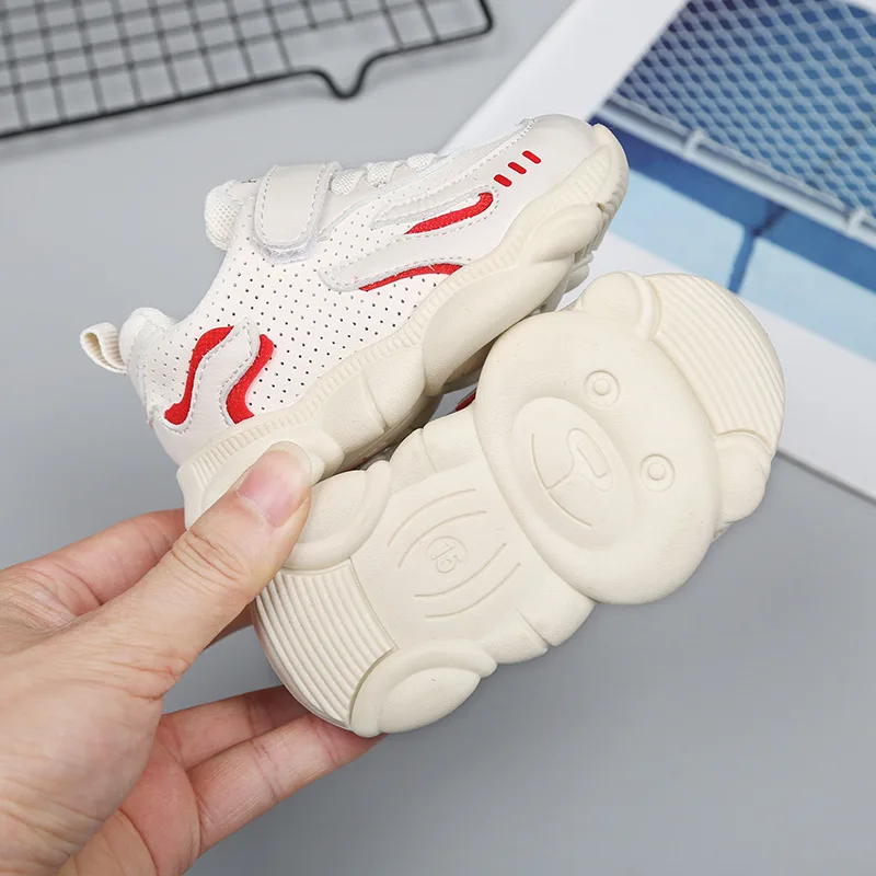 

2019 Bears Breathable Shoes Spring and Autumn Baby Soft Bottom Non-slip Shoes Baby Toddler Shoes