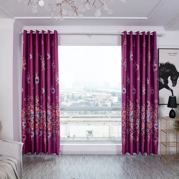 

Modern Pastoral style Printed Blackout Curtains For Living Room Bedroom Curtains Fabrics Ready Made Finished Drapes Blinds Tend