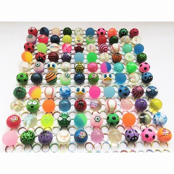 100pcs Children Toy Ball Colored Bouncing Ball Rubber Outdoor Toys Kids Sport Games Elastic Color mixing Juggling Jumping Balls 1