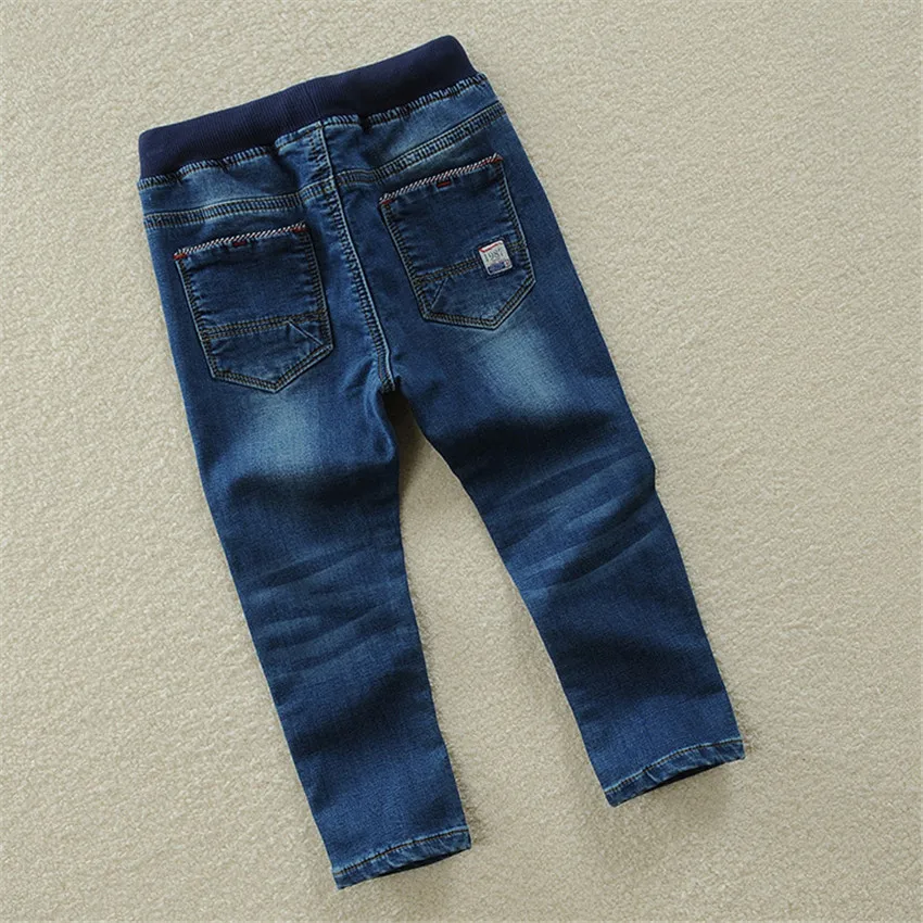 Лидер продаж! новые детские джинсы детские брюки с эластичной резинкой на талии джинсовые штаны розничная, джинсы для мальчиков От 2 до 13 лет для мальчиков, брюки для детей, джинсовая ткань, джинсы для детей