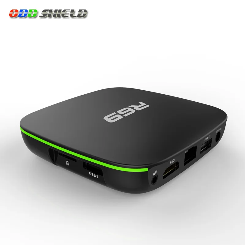 Новый R69 1 ГБ 8 Android 4 ТВ приставка Allwinner H2 четырехъядерный 5 ГГц 4K H.265 100 м LAN 2 Wifi 1080P HD