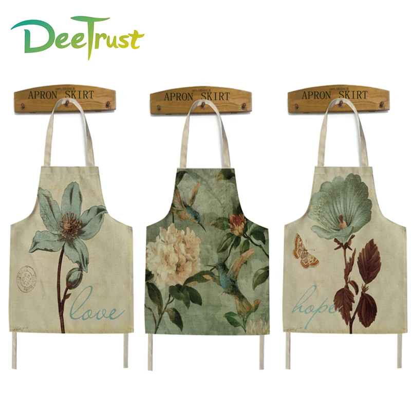 

Flower Cooking Apron Funny Novelty BBQ Party Apron Naked Men Women Kitchen Cooking Apron Delantal Cocina