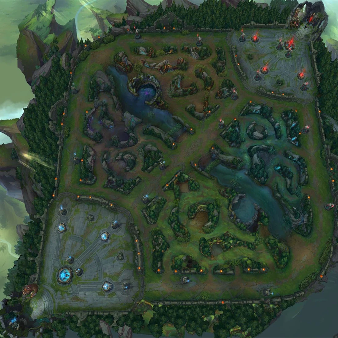League Of Legends Summoner S Rift Lol Summoner's Rift Map Lol Game Team Tactical Map Poster Diy Summoner Rift  Map|Posters Women|Mapsmap Property - Aliexpress