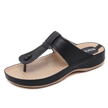

Comfortable Large Size Leisure Summer Shoes Plus Size Flat Sandals Woman Flip Flops Ladies Beach Sandals